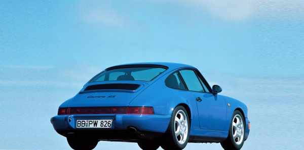 Blue 1992 Porsche 911 RS